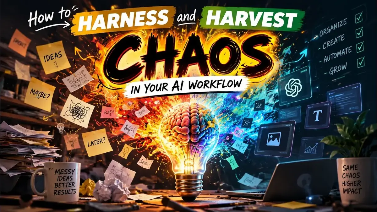 The Chaos Day Tracker video cover: How to harness and harvest chaos in your AI workflow